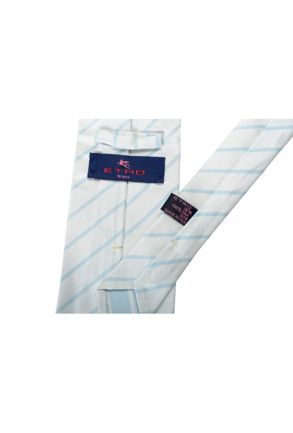 Etro Men's 100% Silk Striped Two-Tone Tie: Picture 3
