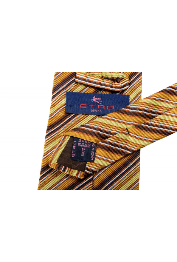 Etro Men's Multi-Color 100% Silk Striped Tie: Picture 3