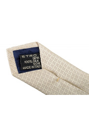 Etro Men's Gray 100% Silk Plaid Tie: Picture 5