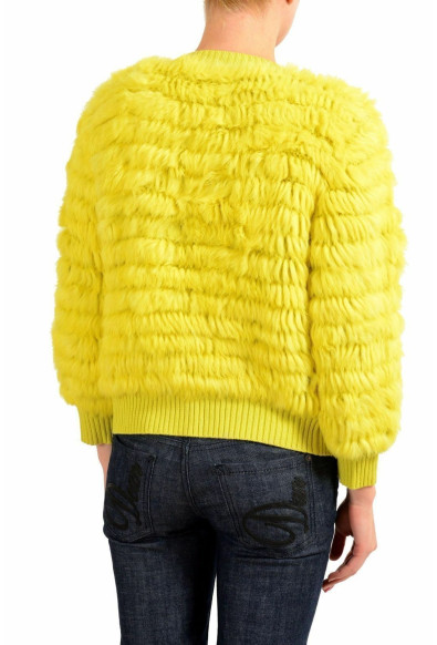 Just Cavalli Women's Wool Yellow Rabbit Hair Crewneck Sweater: Picture 2