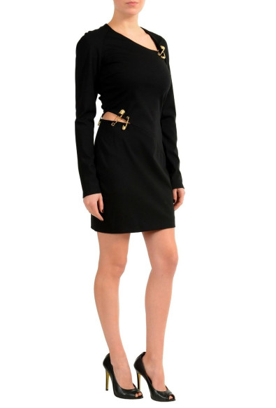 Versus by Versace Women's Black Long Sleeve Stretch Sheath Dress: Picture 2
