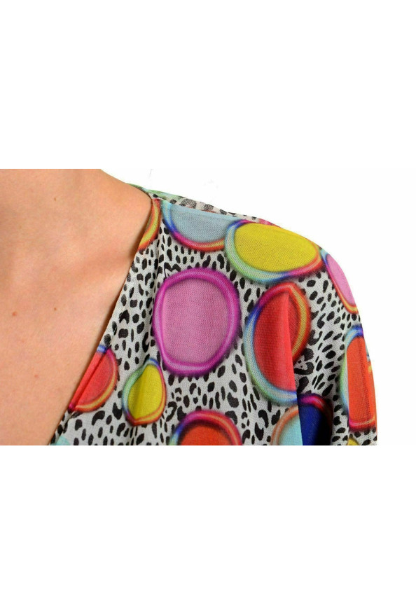 Just Cavalli Women's Multi-Color Polka Dot Short Sleeve Sheath Dress: Picture 4