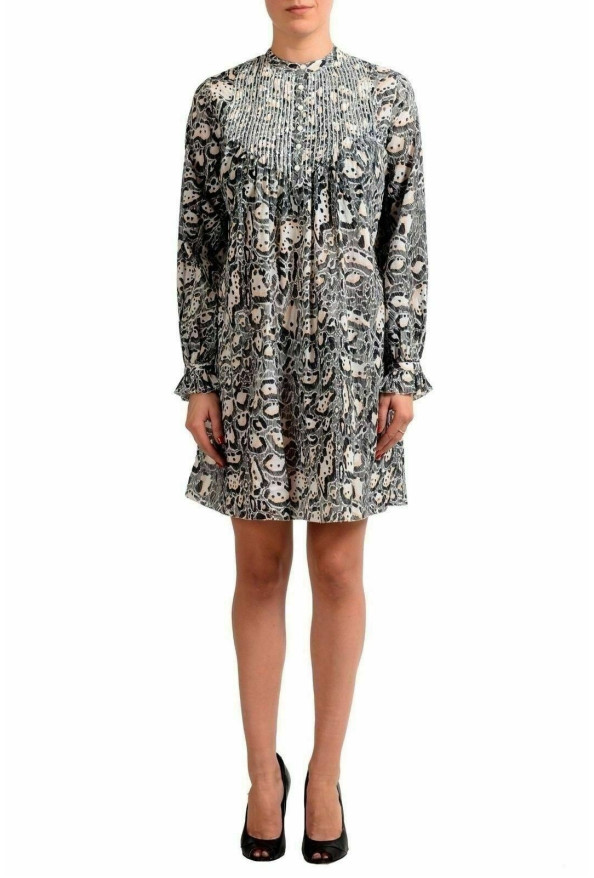 Just Cavalli Women's Multi-Color Patterned Long Sleeve Tunic Dress