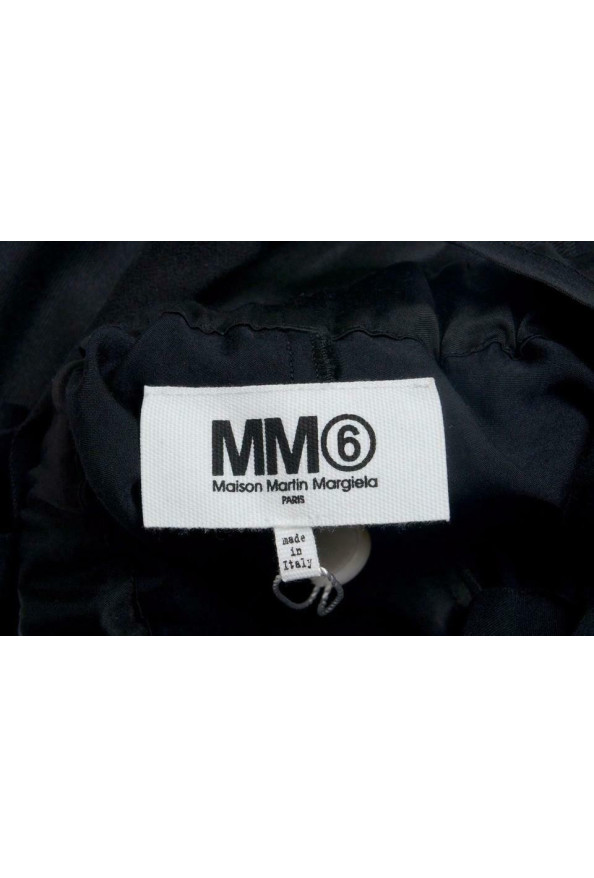 Maison Margiela MM6 Women's Black Wool Elastic Waist Casual Pants: Picture 4