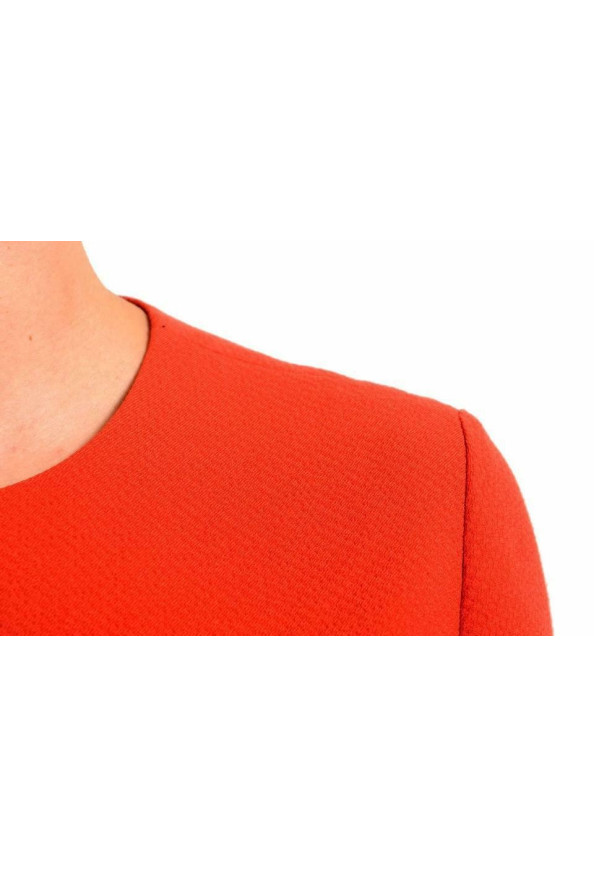 Hugo Boss Women's "Harema" Orange Short Sleeve Sheath Dress: Picture 4