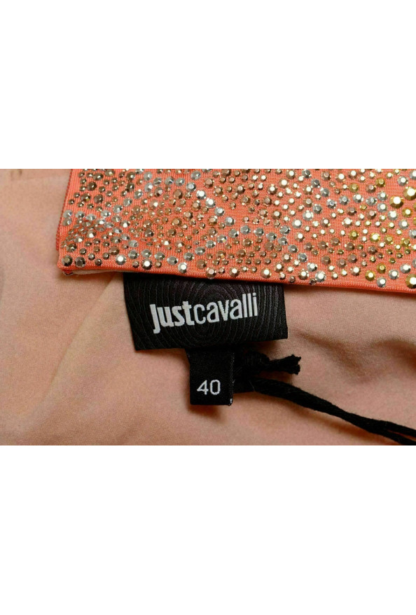 Just Cavalli Women's Orange Beads Embellished Maxi Dress: Picture 4