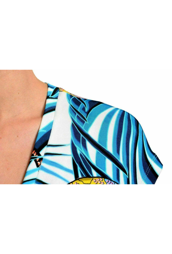 Just Cavalli Women's Multi-Color Cap Sleeve Bodycon Stretch Dress : Picture 4