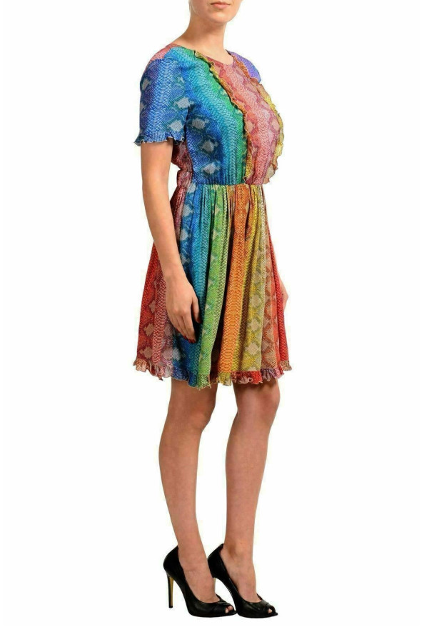Just Cavalli Women's Multi-Color Short Sleeve Sheath Dress: Picture 2