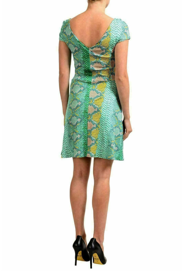 Just Cavalli Women's Multi-Color Cap Sleeve A-Line Stretch Dress : Picture 2