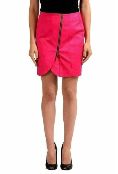 Just Cavalli Women's Pink Straight Mini Skirt 