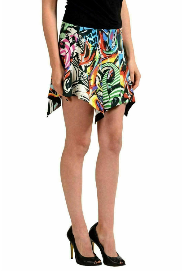 Just Cavalli Women's Multi-Color Asymmetrical Mini Skirt : Picture 2