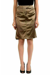 John Galliano Women's Brown Pencil Skirt