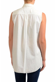 Maison Margiela MM6 Women's Off-White Sleeveless Button Front Blouse: Picture 2