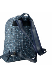 Dolce & Gabbana Men's Blue Monkey Pattern Leather Trim Backpack Bag: Picture 4