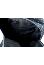 Dolce & Gabbana Men's Blue Monkey Pattern Leather Trim Backpack Bag: Picture 7