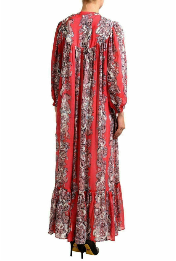 Just Cavalli Women's Multi-Color Patterned 3/4 Sleeve Maxi Dress: Picture 3