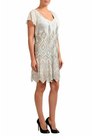 Just Cavalli Women's Off-White Beads Decorated Sheath Dress: Picture 2