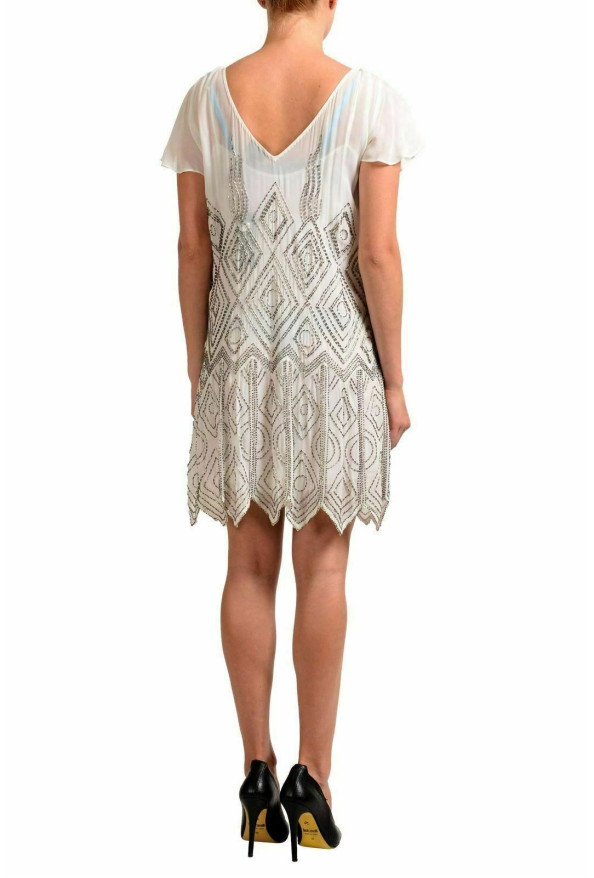 Just Cavalli Women's Off-White Beads Decorated Sheath Dress: Picture 3