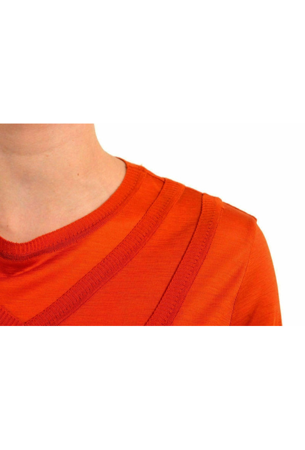 Maison Margiela "4" Women's 100% Wool Orange Long Sleeve Blouse: Picture 3