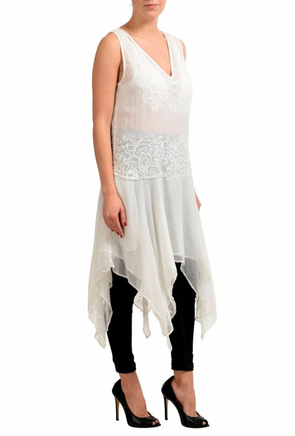 Just Cavalli Women's White Sleeveless Shift Tunic Dress : Picture 2