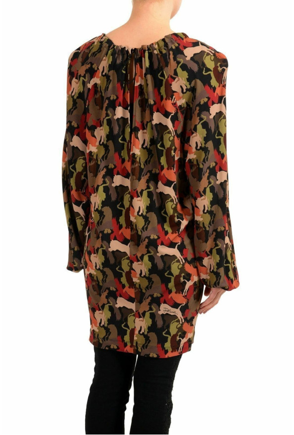 Just Cavalli Multi-Color Long Sleeve Women's Tunic Blouse Top: Picture 2