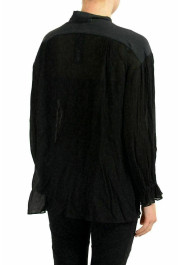 Just Cavalli Black Long Sleeve See Through Women's Blouse Top: Picture 2