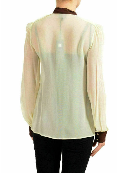 Just Cavalli Multi-Color See Through Women's Button Down Shirt: Picture 2