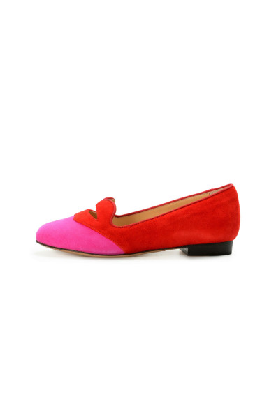 Charlotte Olympia Girls "INCY BISOUX" Suede Leather Ballet Flats Shoes: Picture 2