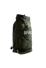 Plein Sport Unisex Green Military Print Large Backpack Bag: Picture 4