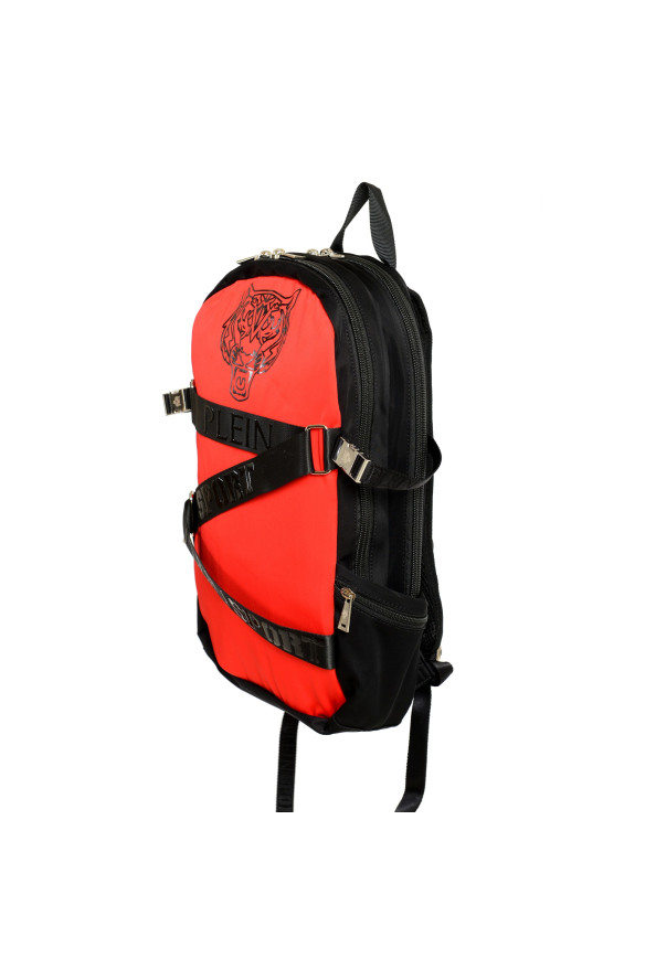 Plein Sport Unisex Red "ZAINO RUNNER" Backpack Bag: Picture 2