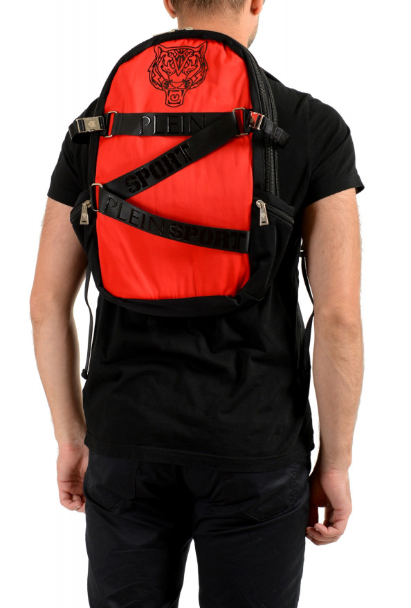 Plein Sport Unisex Red "ZAINO RUNNER" Backpack Bag: Picture 9