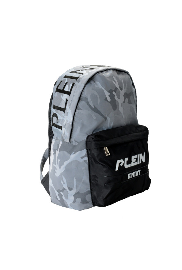 Plein Sport Unisex Military Print Gray "ZAINO EASTPAK" Backpack Bag: Picture 2
