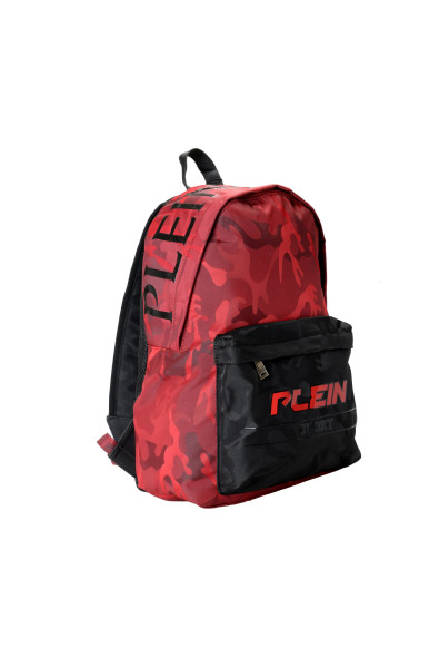 Plein Sport Unisex Military Print Red "ZAINO EASTPAK" Backpack Bag: Picture 2