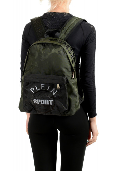 Plein Sport Unisex Military Print Green "ZAINO EASTPAK" Backpack Bag: Picture 2