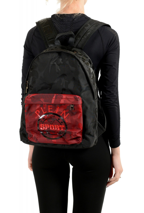 Plein Sport Unisex Military Print Black "ZAINO EASTPAK" Backpack Bag: Picture 11