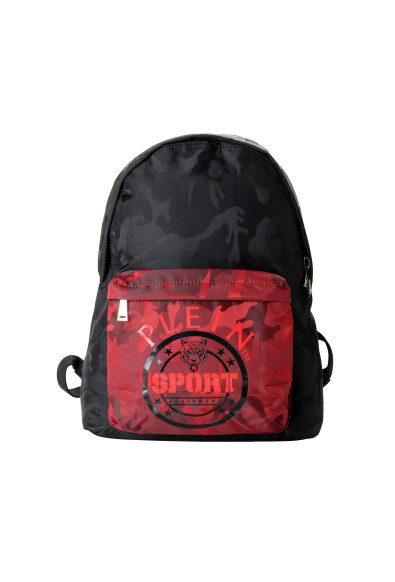 Plein Sport Unisex Military Print Black "ZAINO EASTPAK" Backpack Bag