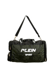 Plein Sport Men's Military Green Logo Print Large Travel Gym Duffle Backpack Bag: Picture 8