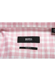 Hugo Boss Men's "Jason" Slim Fit Plaid Long Sleeve Dress Shirt: Picture 9