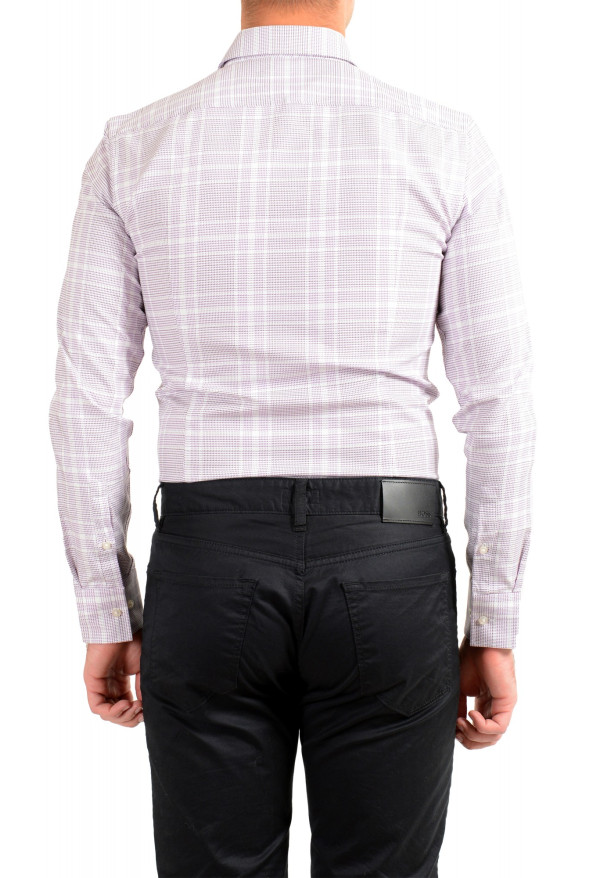 Hugo Boss Men's "Jason" Slim Fit Plaid Long Sleeve Dress Shirt: Picture 6