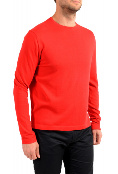 Malo Men's Bright Red Crewneck Pullover Sweater: Picture 2