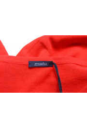Malo Men's Bright Red Crewneck Pullover Sweater: Picture 5
