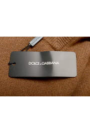 Dolce & Gabbana Men's Brown V-Neck 100% Wool Sweater: Picture 5