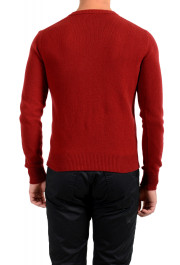 Dolce & Gabbana Men's Burgundy V-Neck 100% Wool Sweater: Picture 3