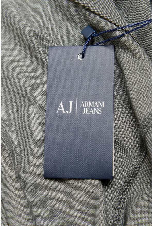 Armani Jeans Men's Gray Button Down Casual Shirt : Picture 5