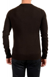 Dolce & Gabbana Men's Brown 100% Wool Distressed Look Crewneck Pullover Sweater: Picture 3