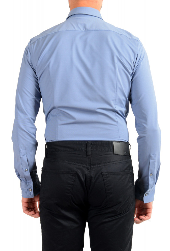 Hugo Boss Men's "Jason" Slim Fit Blue Stretch Long Sleeve Dress Shirt: Picture 6