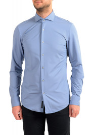 Hugo Boss Men's "Jason" Slim Fit Blue Stretch Long Sleeve Dress Shirt