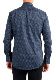 Hugo Boss Men's "Jason" Slim Fit Blue Geometric Print Long Sleeve Dress Shirt: Picture 3