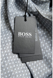 Hugo Boss Men's "Jason" Slim Fit Blue Geometric Print Long Sleeve Dress Shirt: Picture 8