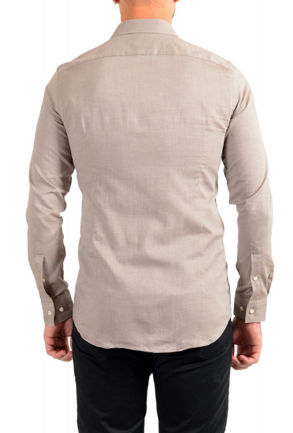 Hugo Boss Men's "T-Charlie" Beige Slim Fit Long Sleeve Dress Shirt: Picture 3